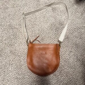 Madewell Tan Leather Crossbody Bag